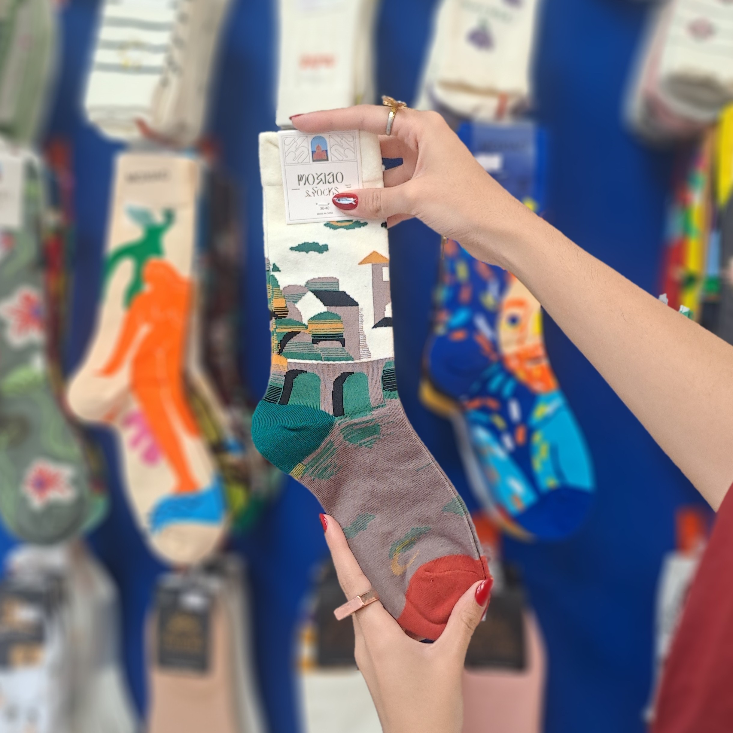 جوراب ماکسیئو طرح منظره