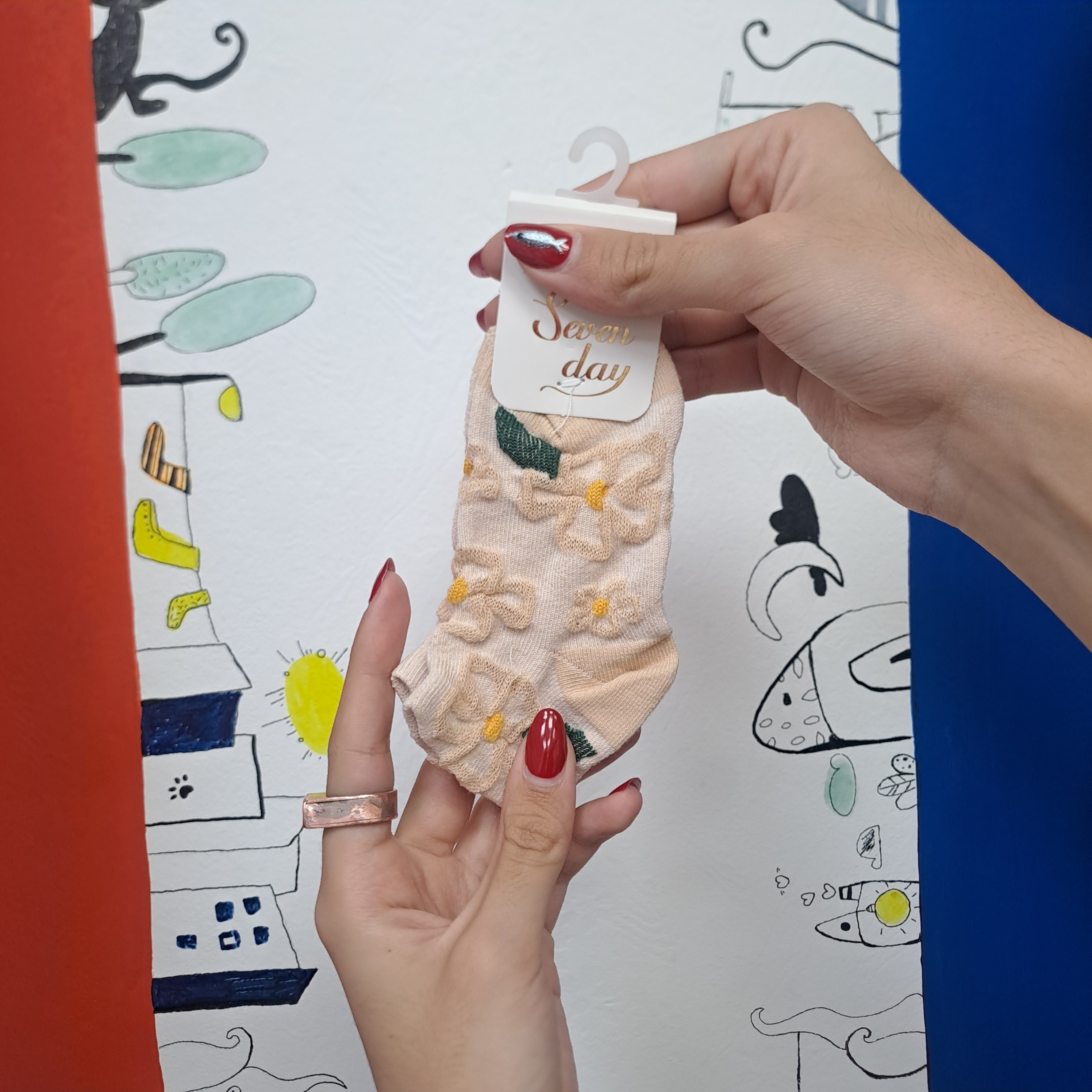 جوراب بچه گانه طرحدار